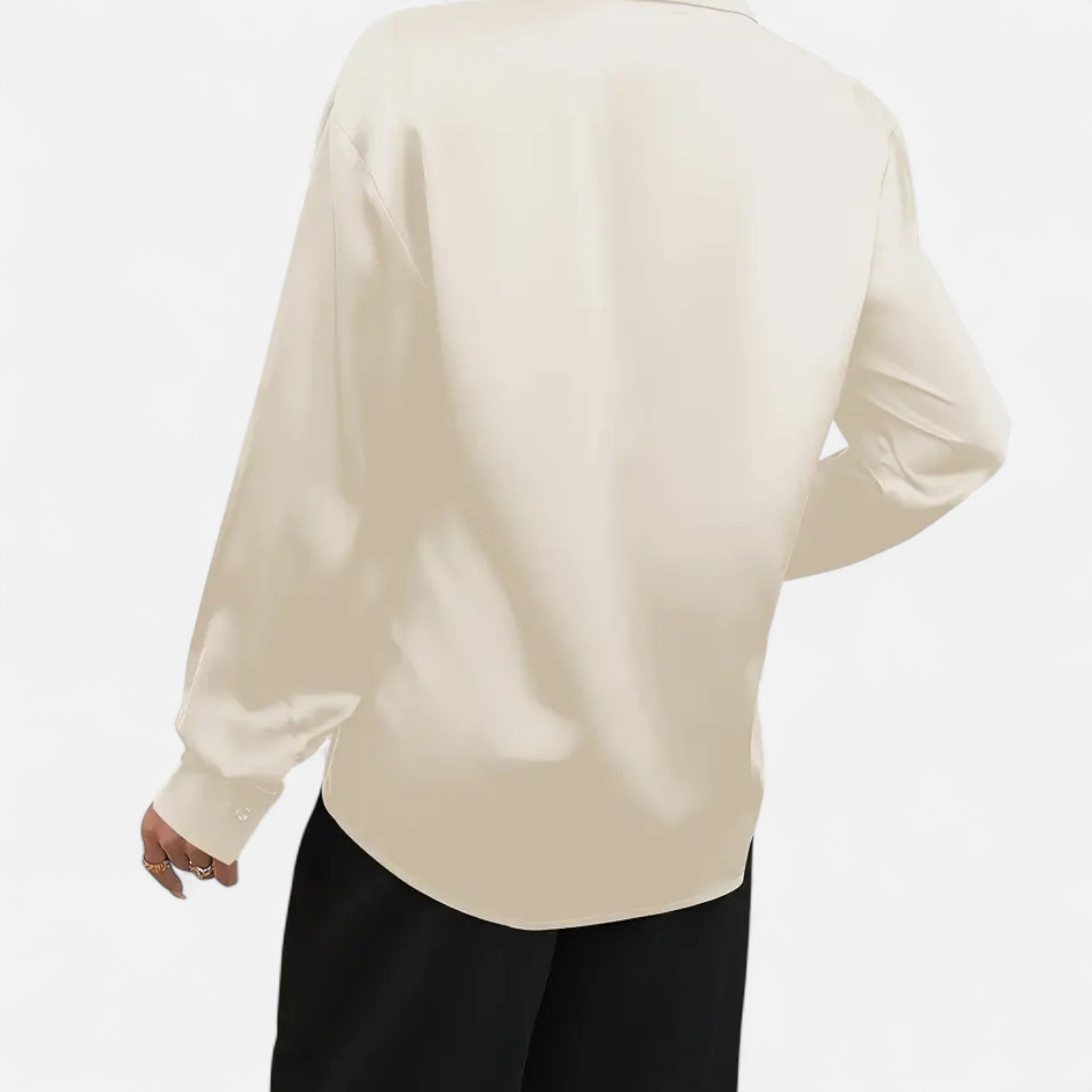 Zeyliah | Women’s Satin Shirt with Classic Collar