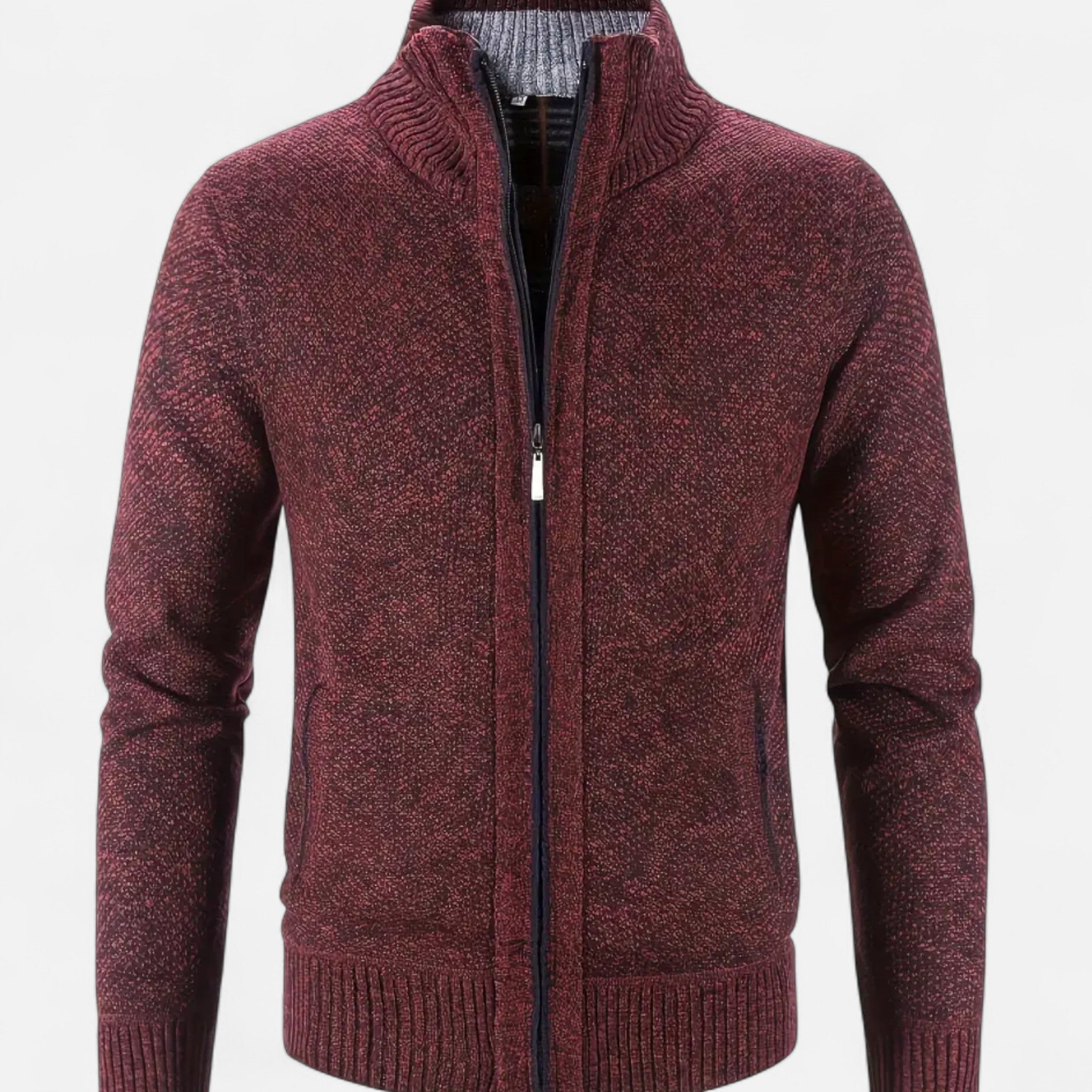Zeyliah | Men’s Zip-Up Knit Sweater