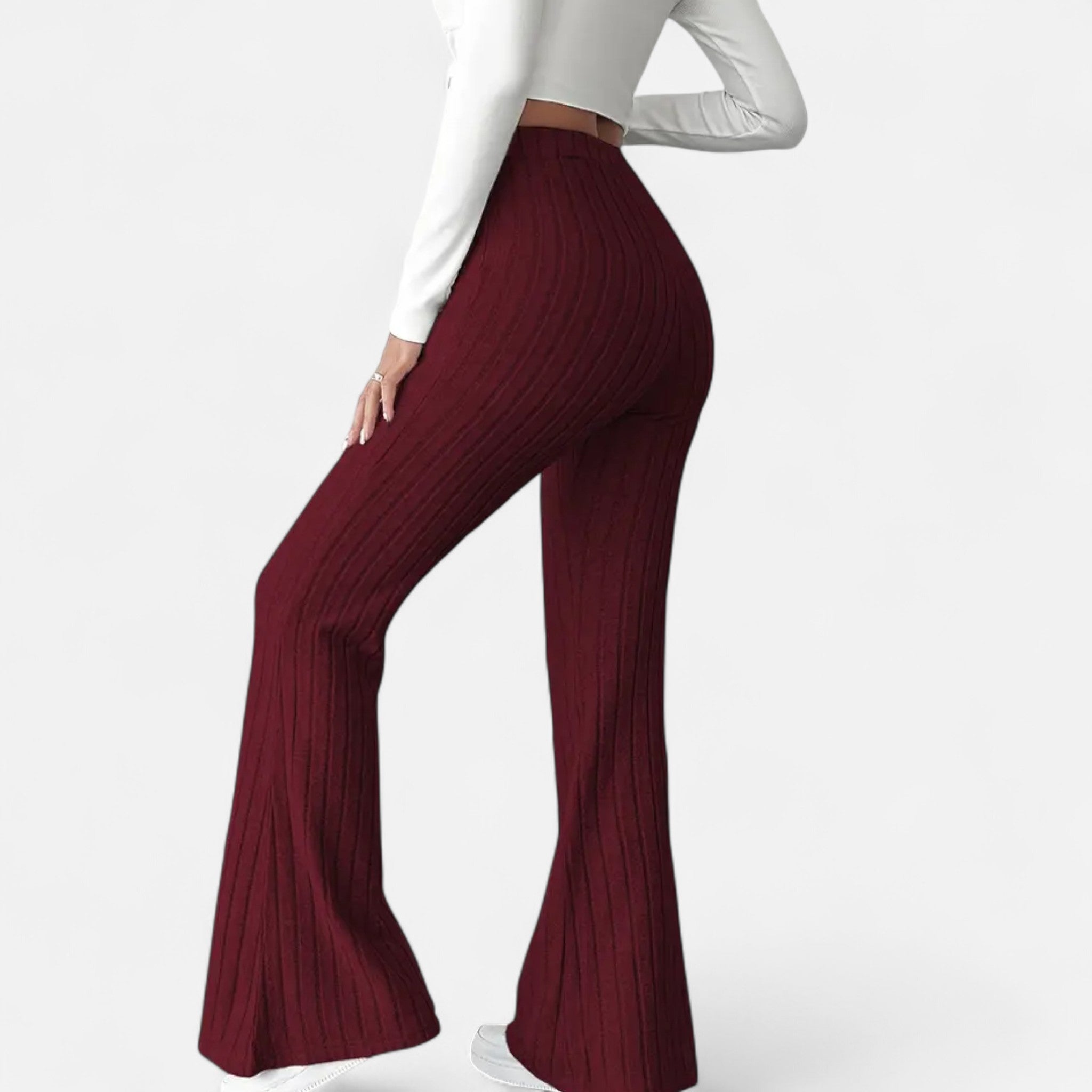 Zeyliah | Women’s Stretchy Flared Pants with High Waist