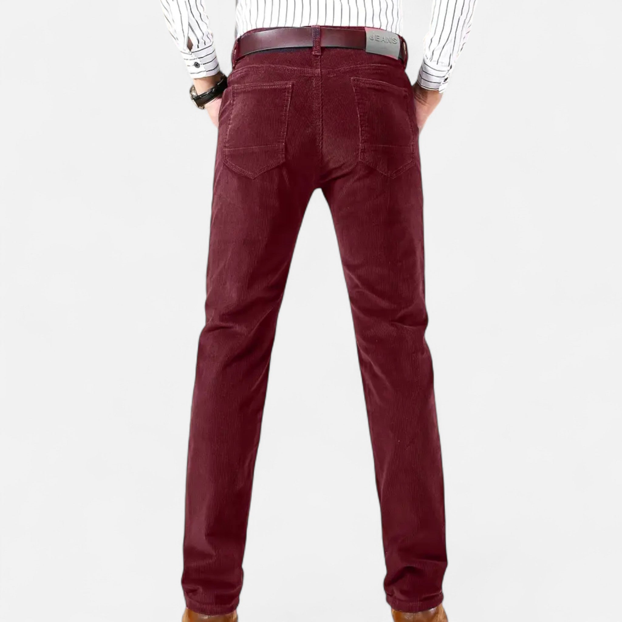 Zeyliah | Men’s Straight-Leg Corduroy Trousers