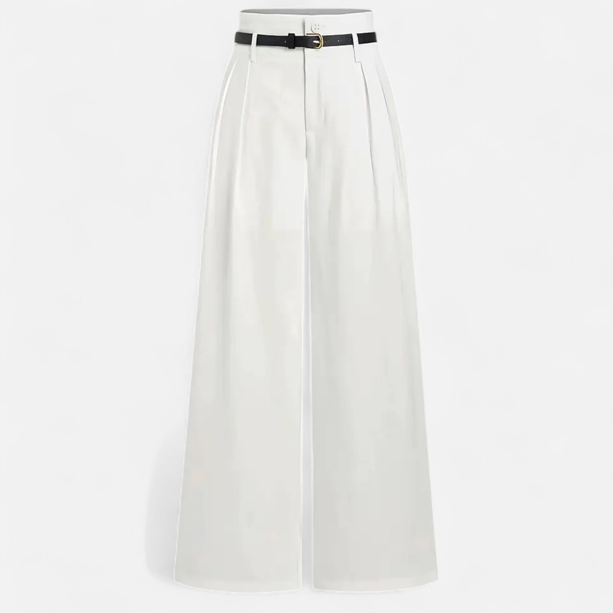 Zeyliah | Women’s Pleated Wide-Leg Trousers with Belted Waist