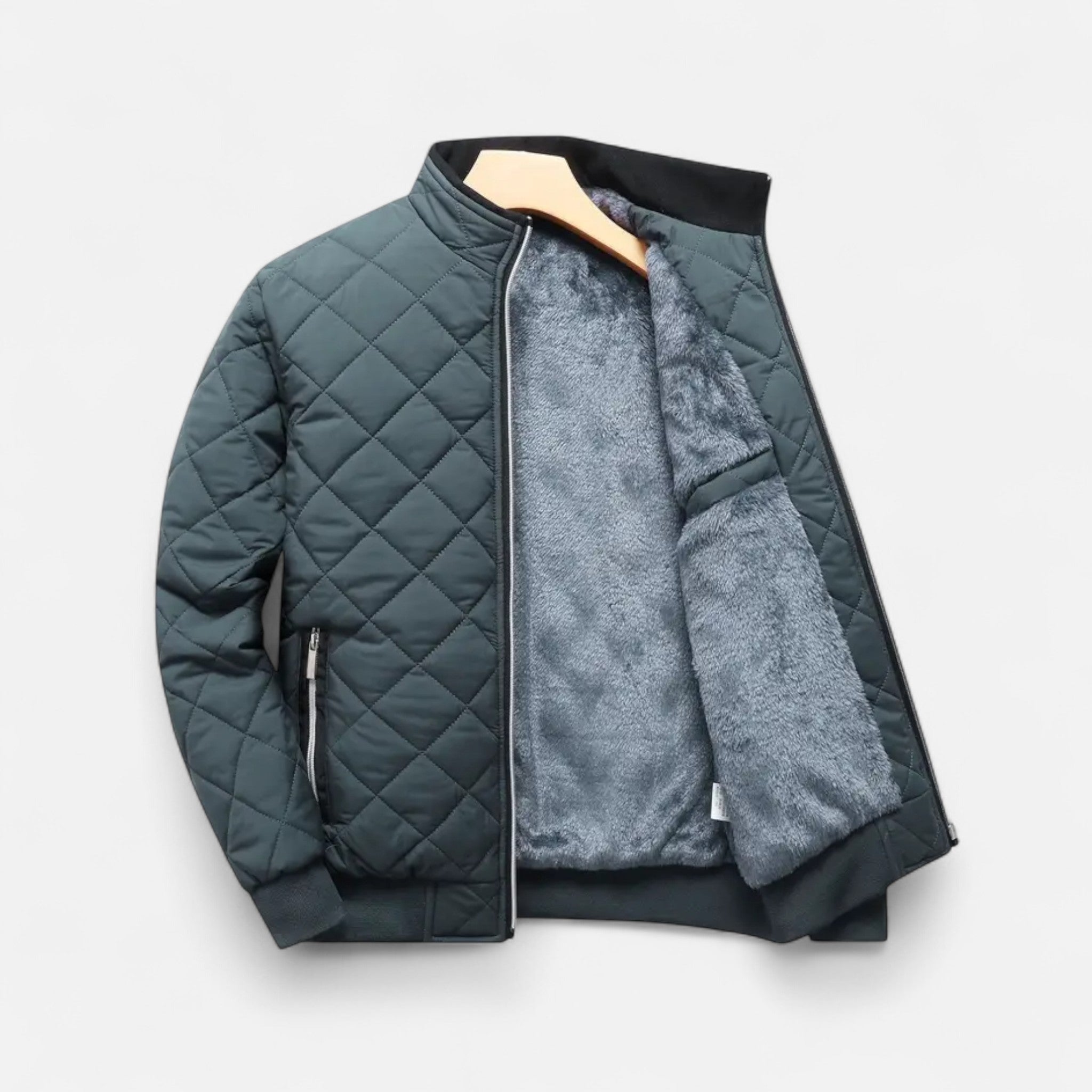 Zeyliah | Men’s Quilted Fleece-Lined Jacket