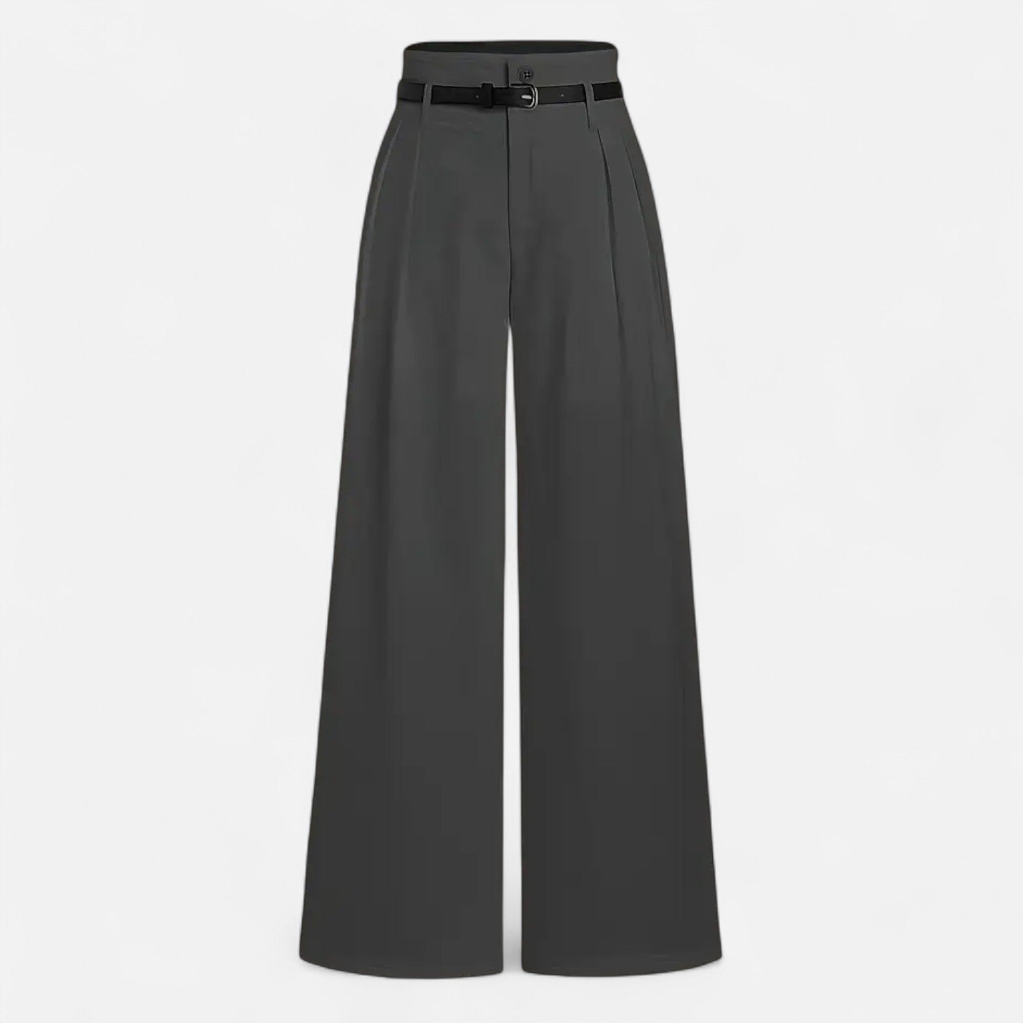 Zeyliah | Women’s Pleated Wide-Leg Trousers with Belted Waist