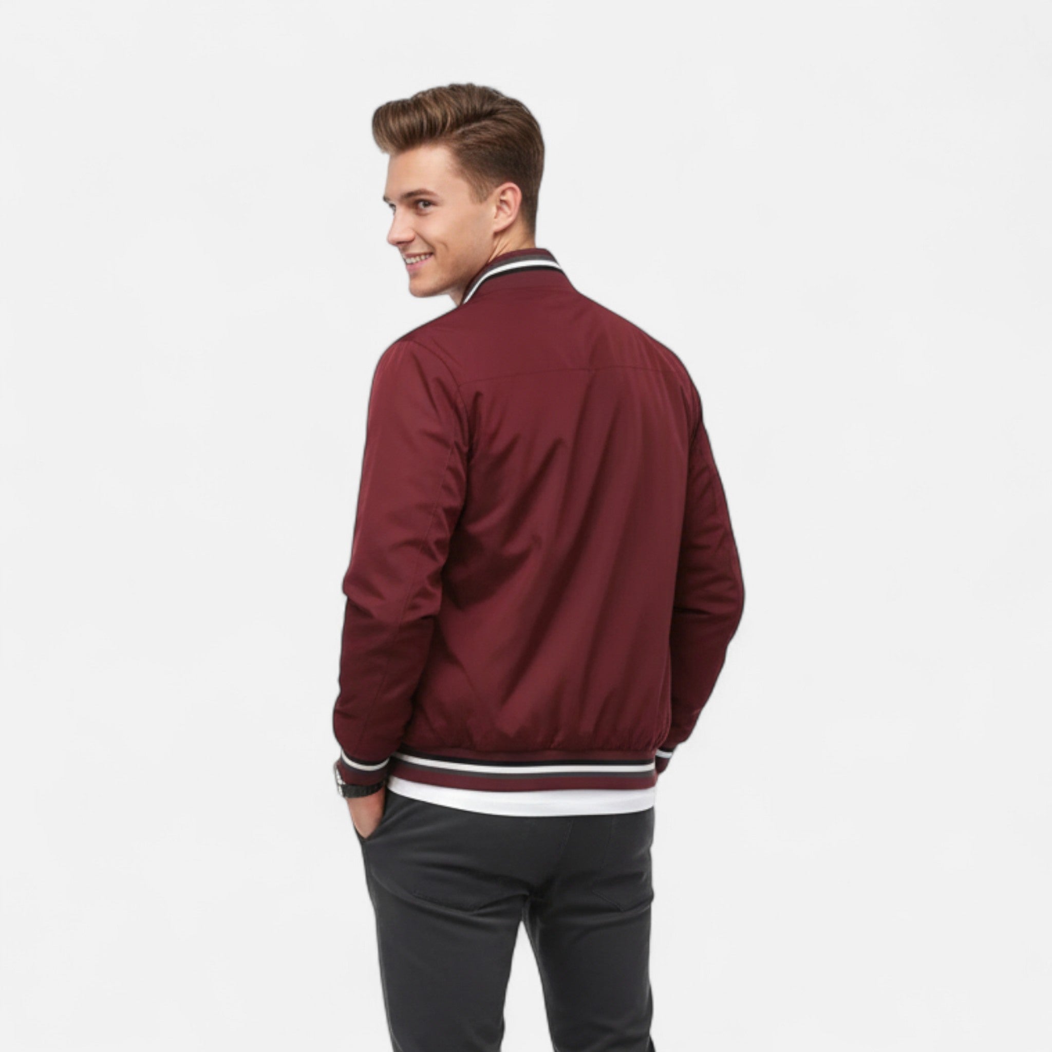 Zeyliah | Men’s Zip-Up Bomber Jacket