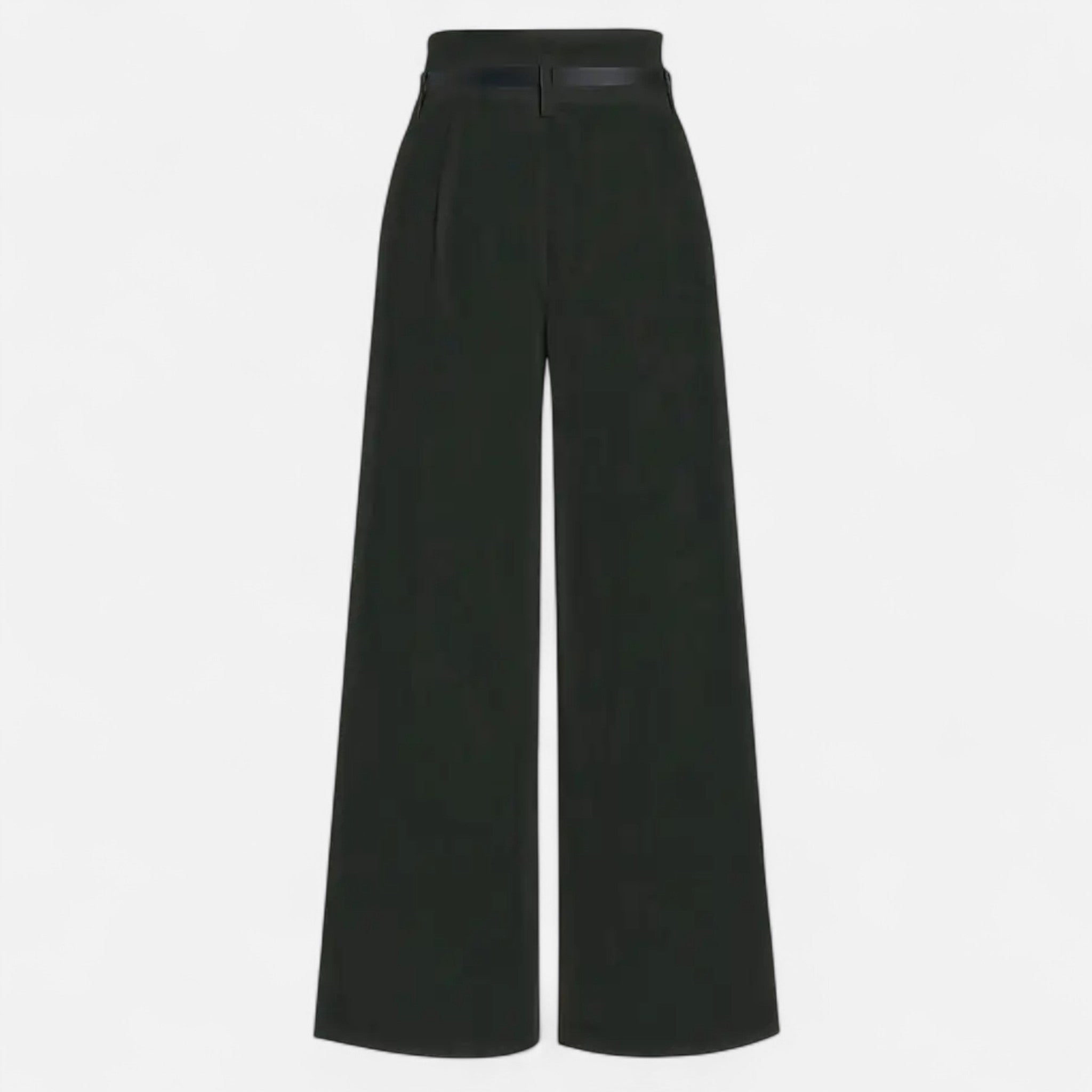 Zeyliah | Women’s Pleated Wide-Leg Trousers with Belted Waist