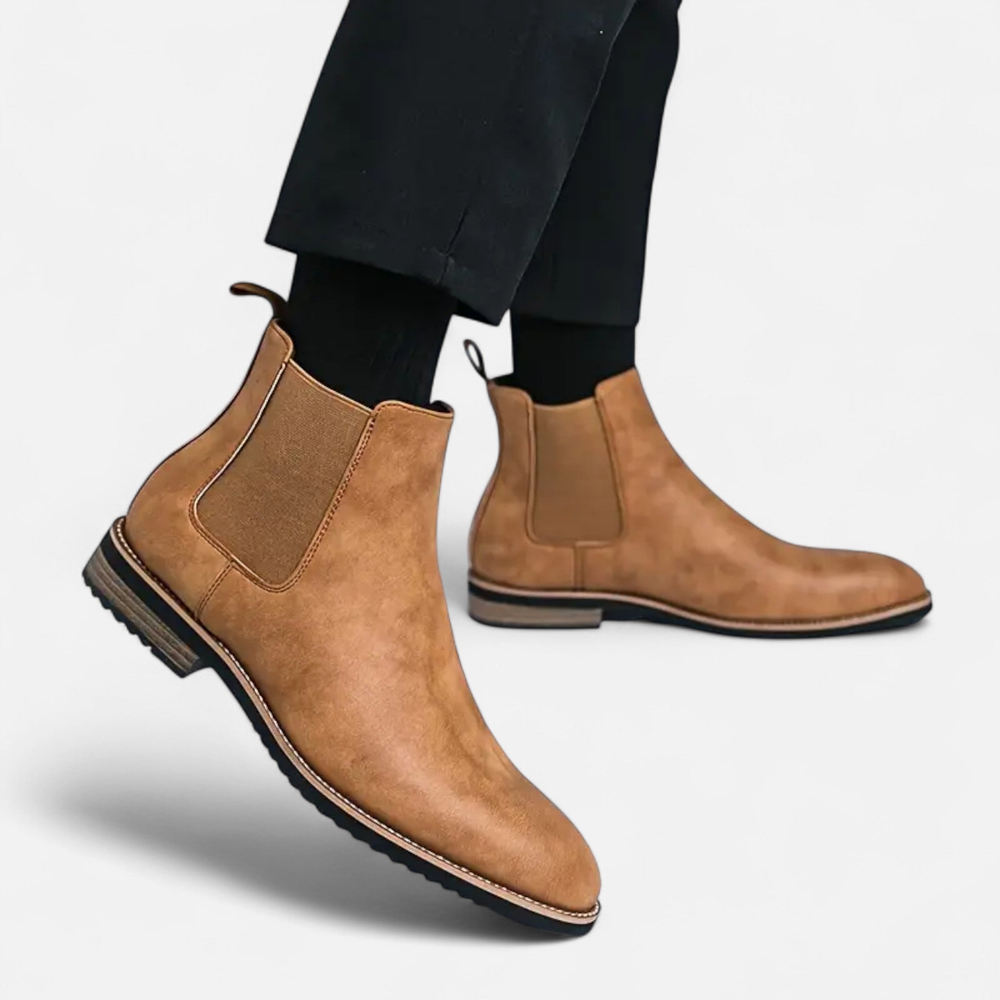 Zeyliah | Men’s Slip-On Chelsea Boots with Rubber Sole