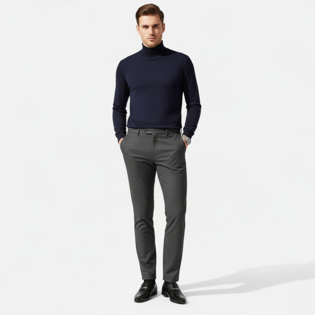 Zeyliah | Men’s Oxford Loafers with Metallic Emblem