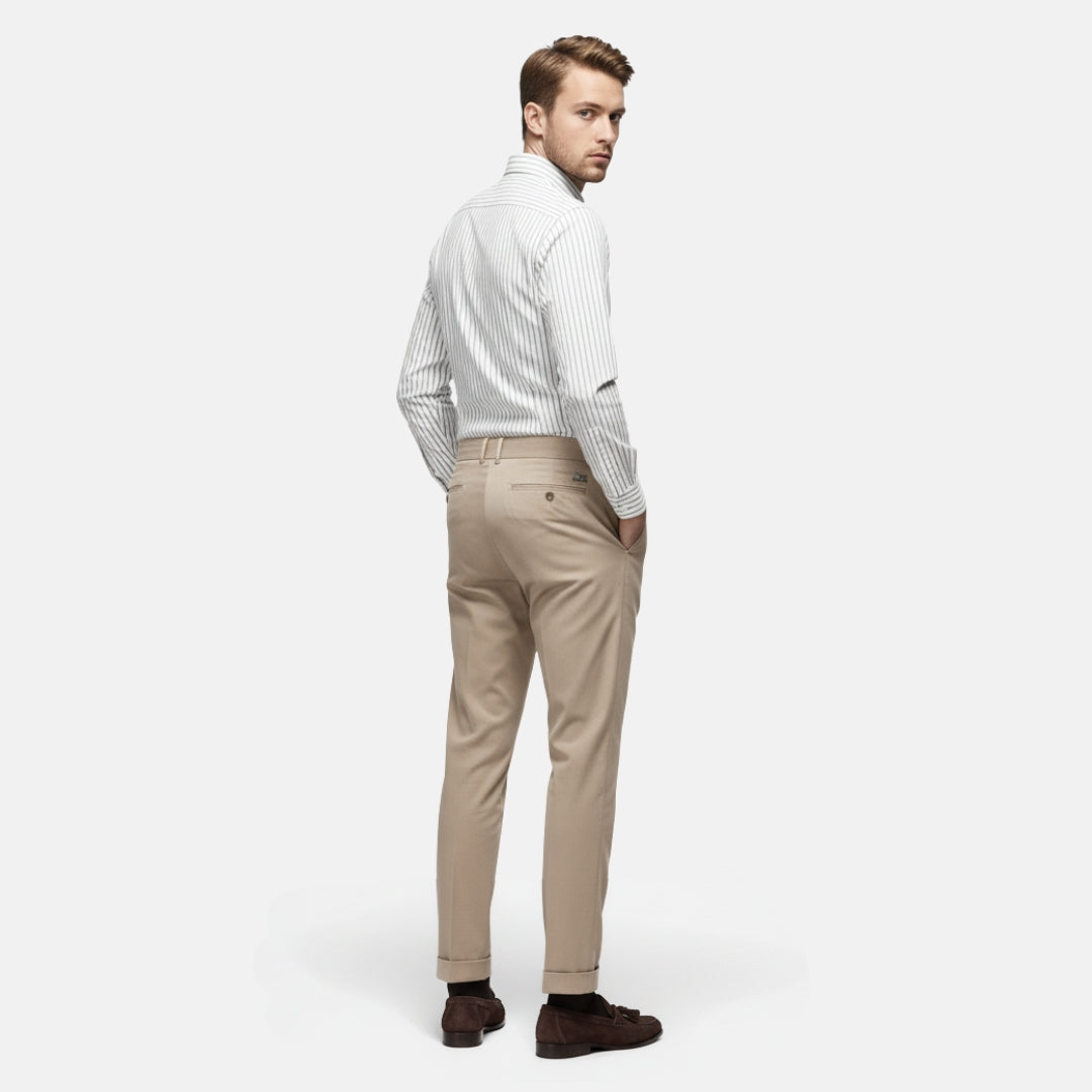 Zeyliah | Men’s Business Casual Trousers with Pleated Front Design