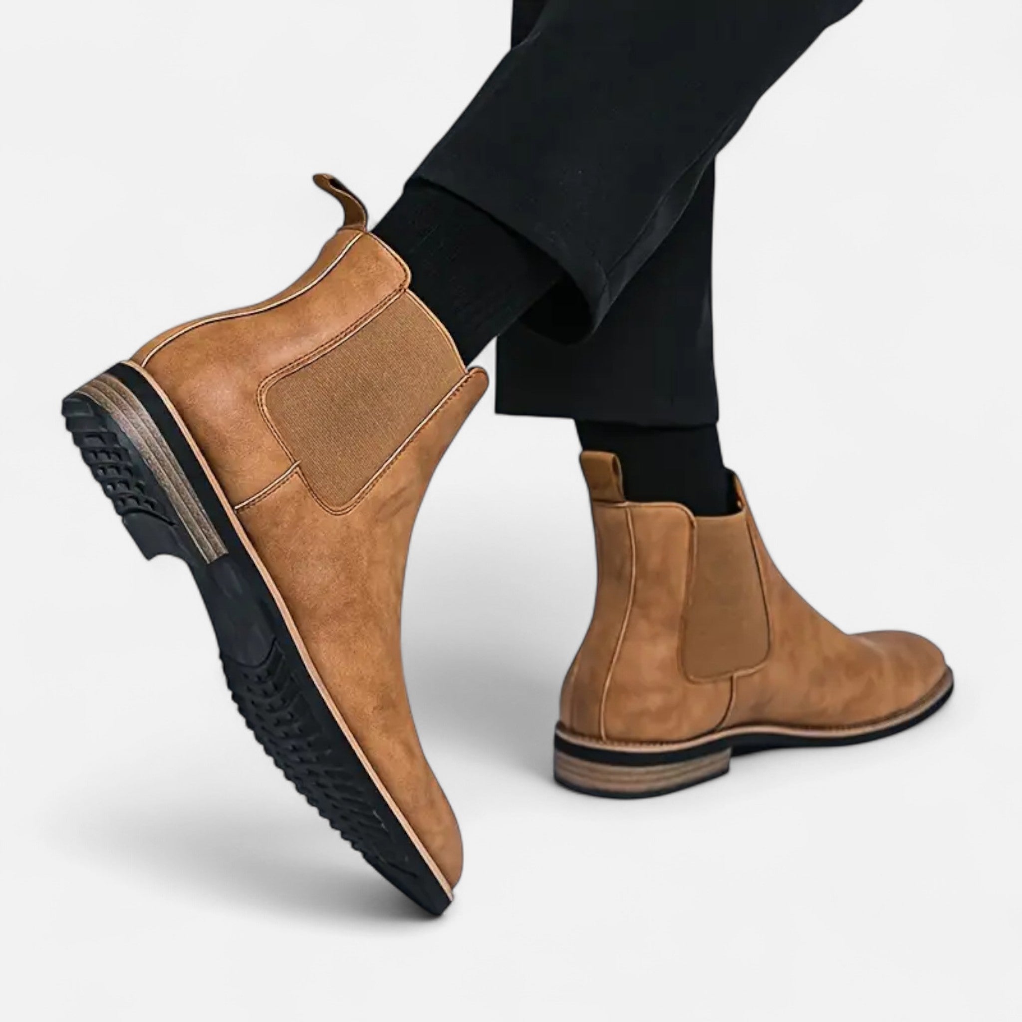 Zeyliah | Men’s Slip-On Chelsea Boots with Rubber Sole