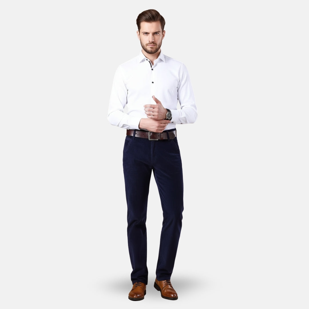 Zeyliah | Men’s Straight-Leg Corduroy Trousers