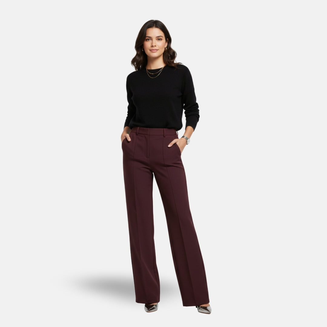 Zeyliah | Women’s High-Waist Wide-Leg Trousers