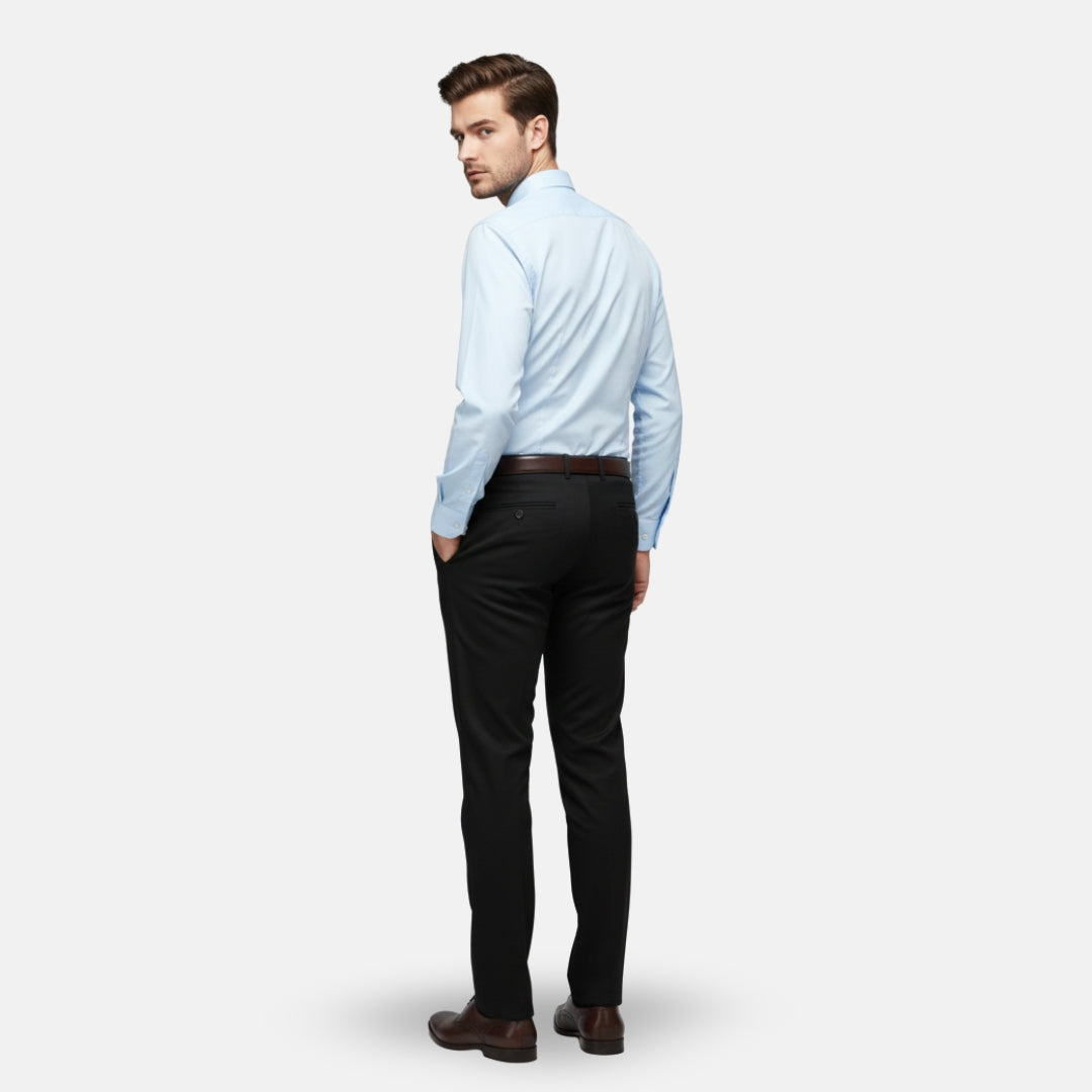 Zeyliah | Men’s Stretch Dress Trousers with Crown Detail