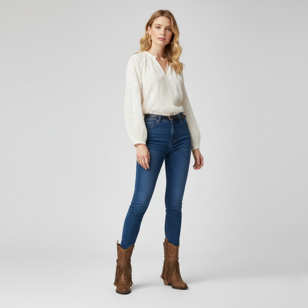 Zeyliah | Women’s Western Boots with Tassel Detail