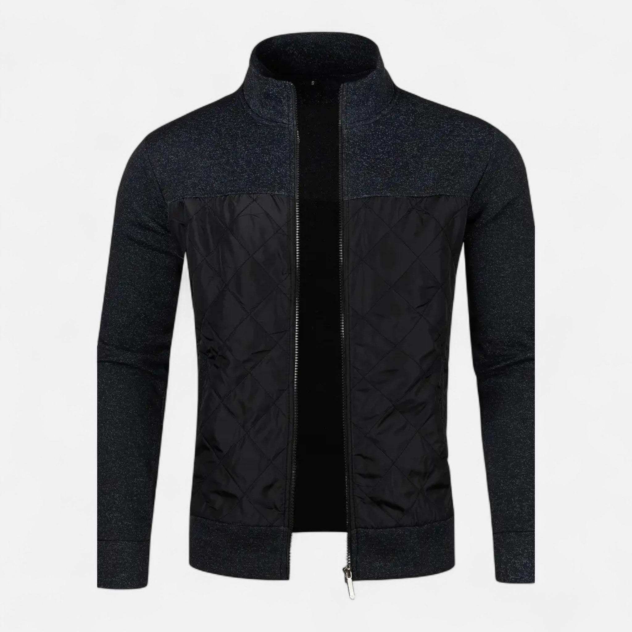 Zeyliah | Men’s Knitted Cardigan with Stand Collar