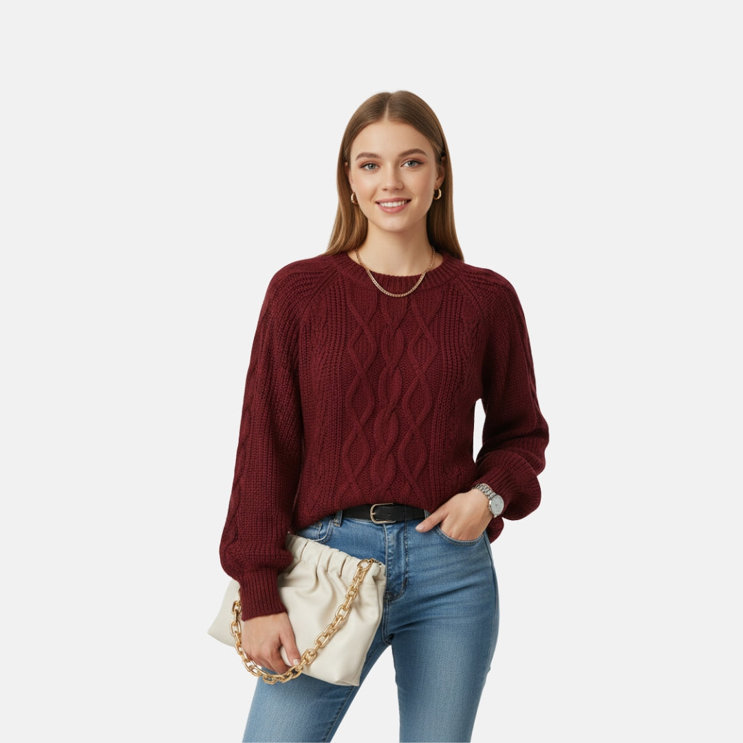 Zeyliah | Women’s Pullover Sweater with Round Neck