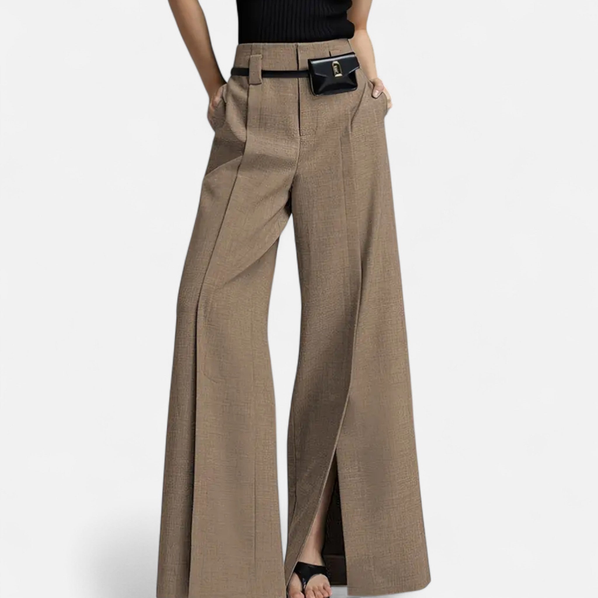 Zeyliah | Women’s Wide-Leg Pants with Elastic Waist
