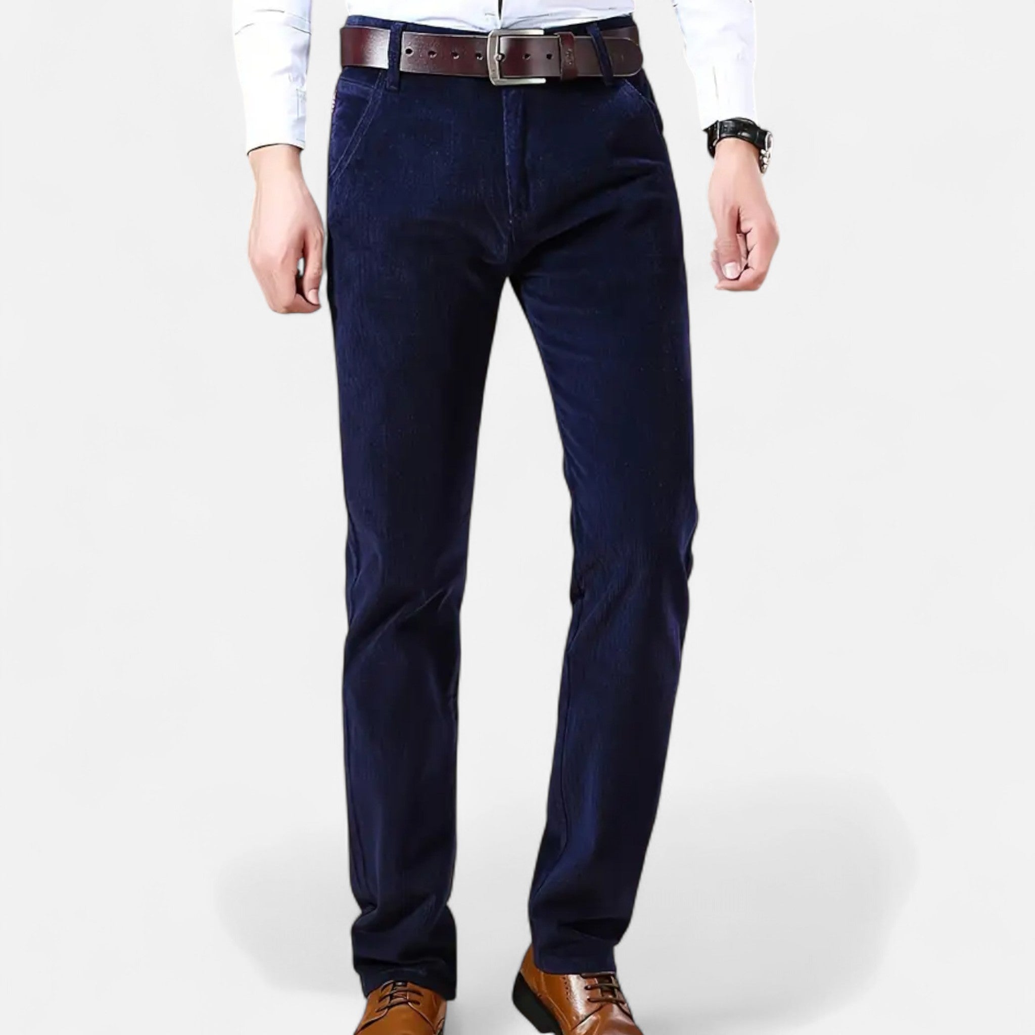 Zeyliah | Men’s Straight-Leg Corduroy Trousers