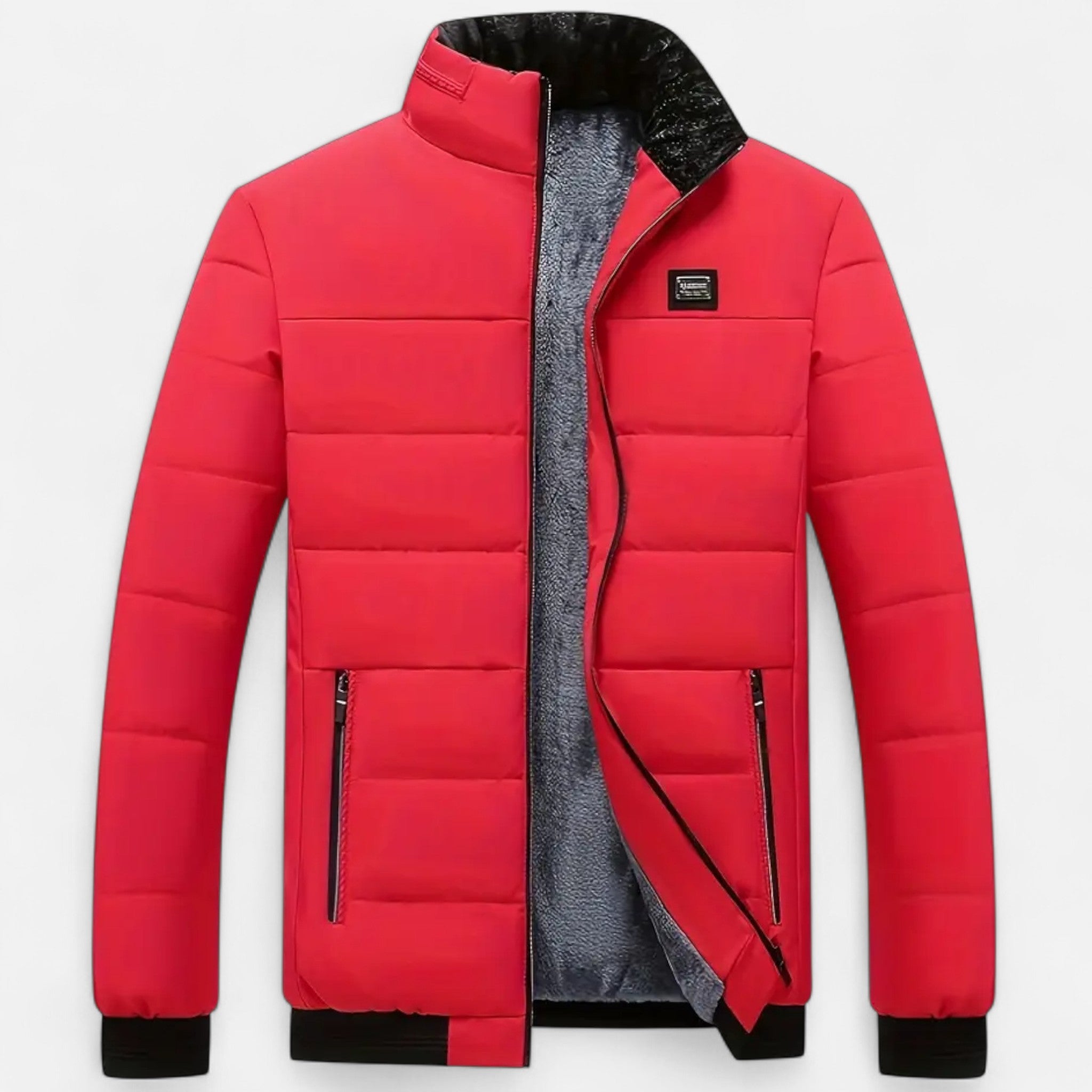 Zeyliah | Men’s Polyester Jacket with Stand Collar