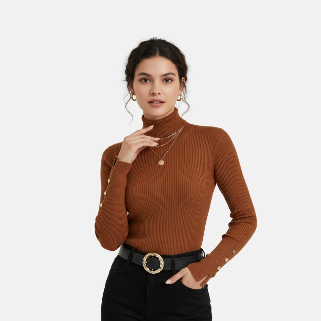 Zeyliah | Women’s Pullover Sweater with Turtleneck