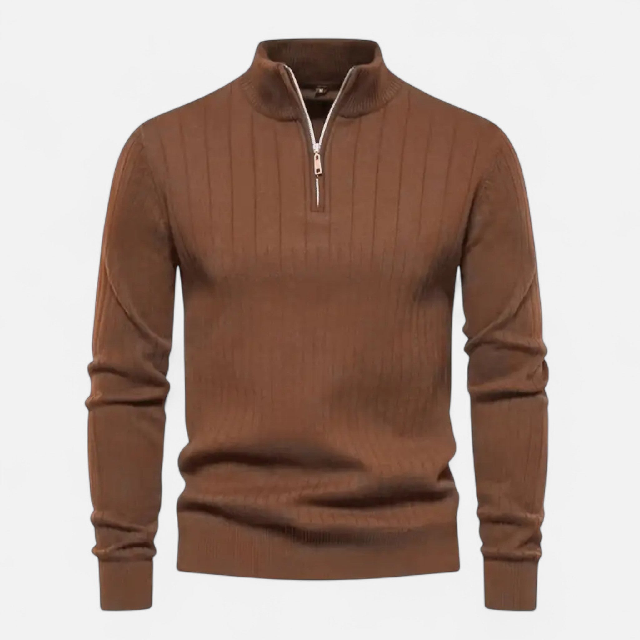 Zeyliah | Men’s Refined Half-Zip Wool Sweater