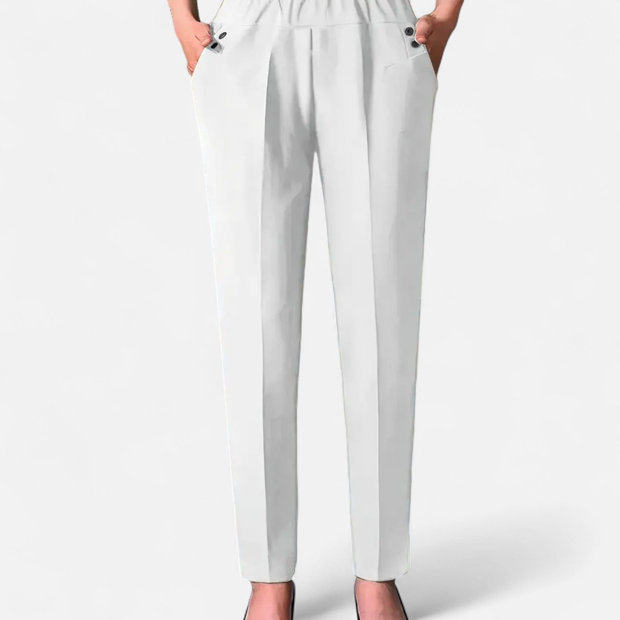 Zeyliah | Women’s Tapered Trousers with Elastic Waist