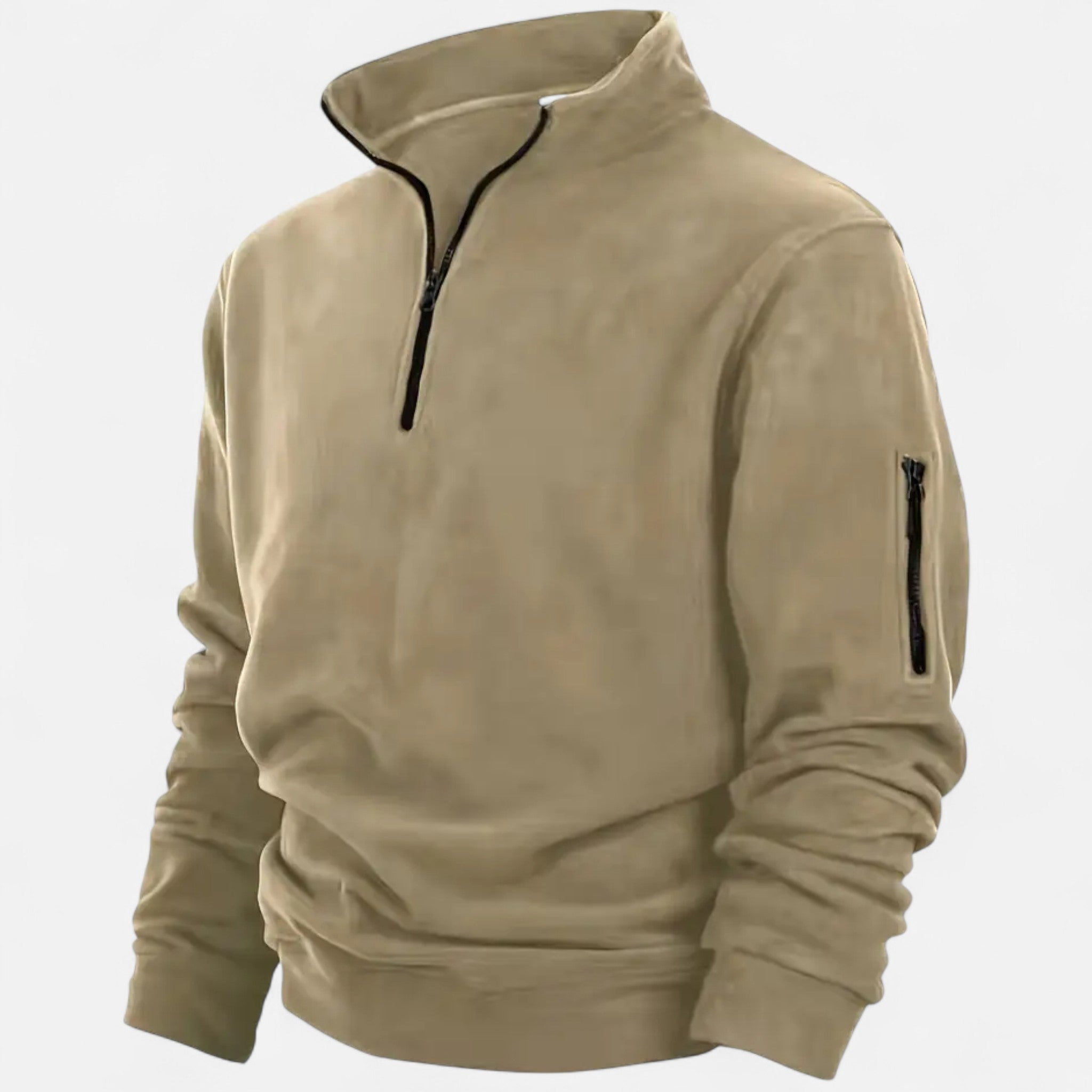 Zeyliah | Men’s Henley Half-Zip Fleece Shirt