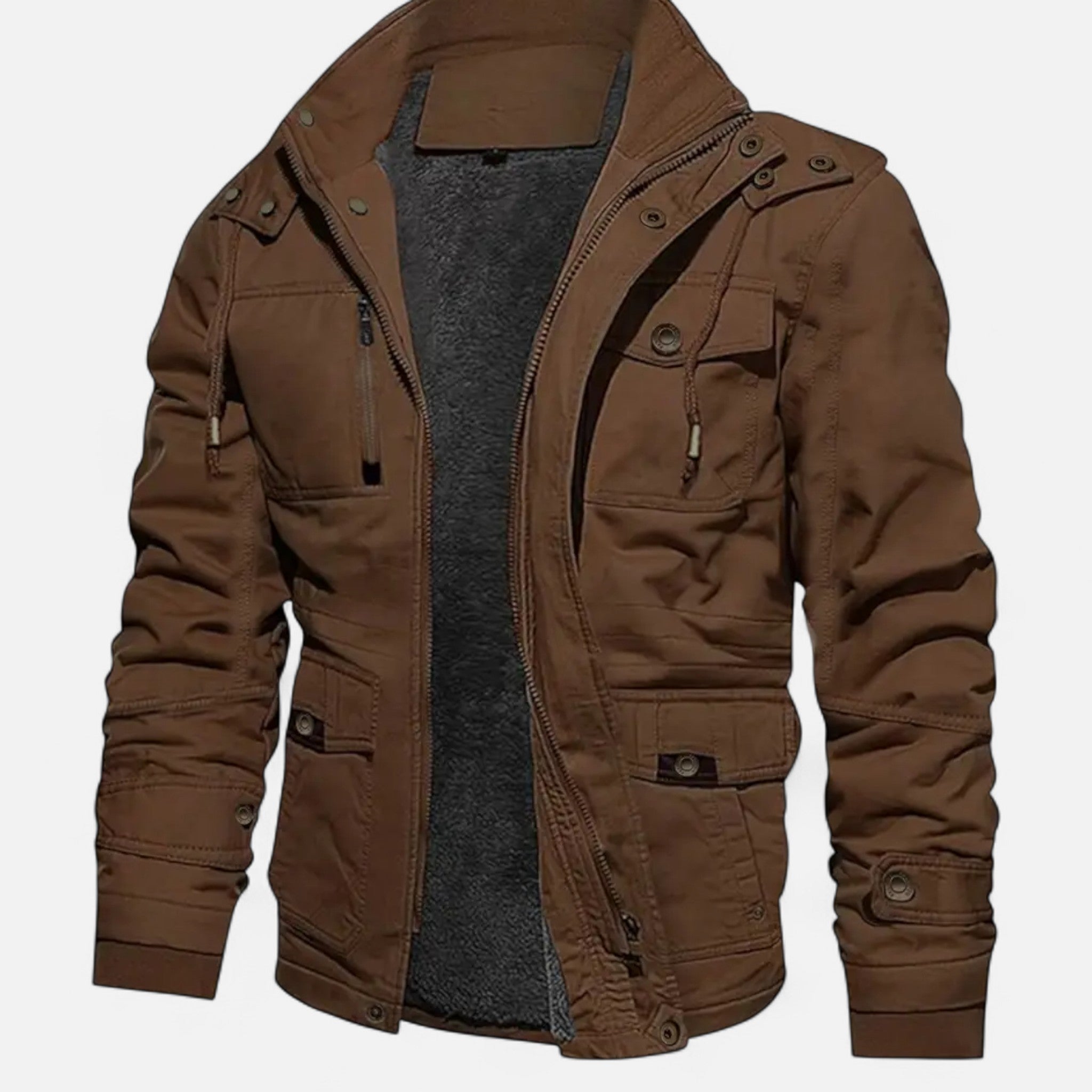 Zeyliah | Men’s Mid-Length Jacket with Detachable Hood