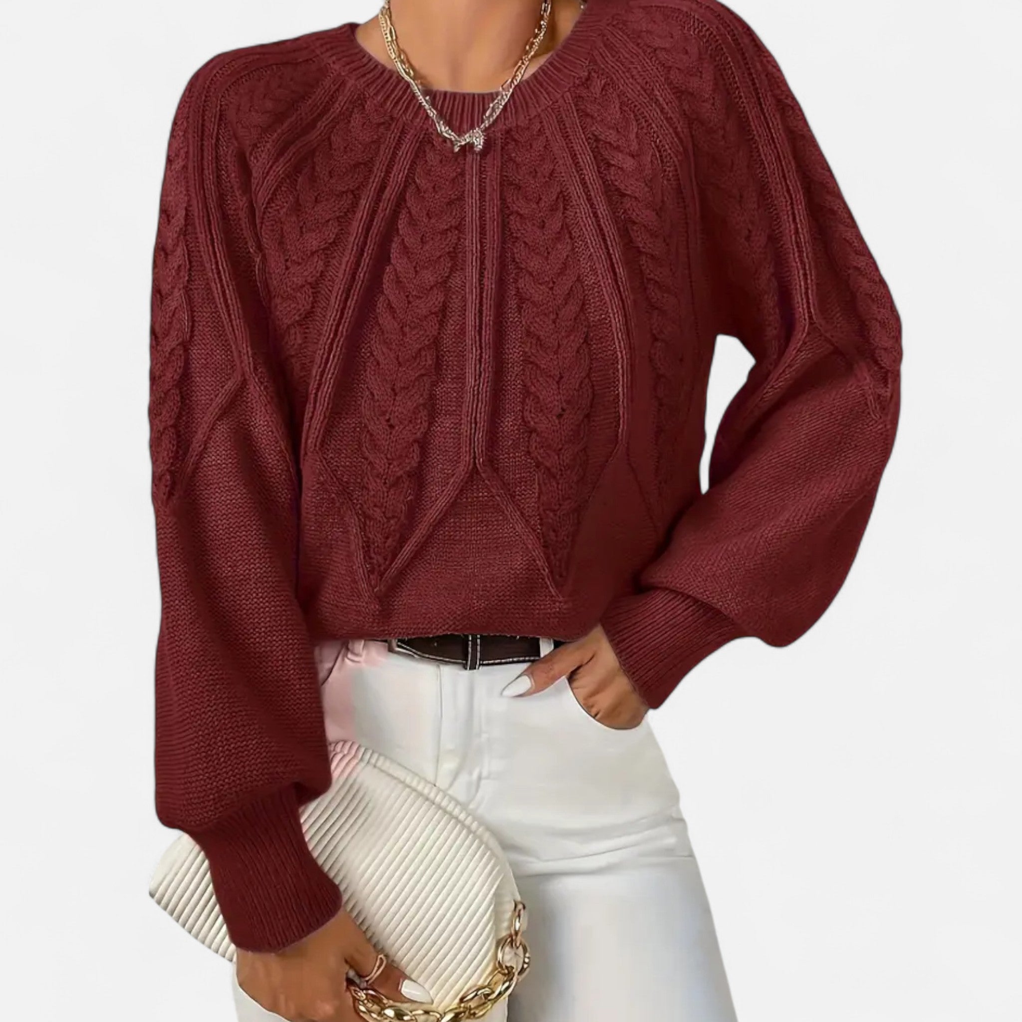 Zeyliah | Women’s Pullover Sweater with Round Neck