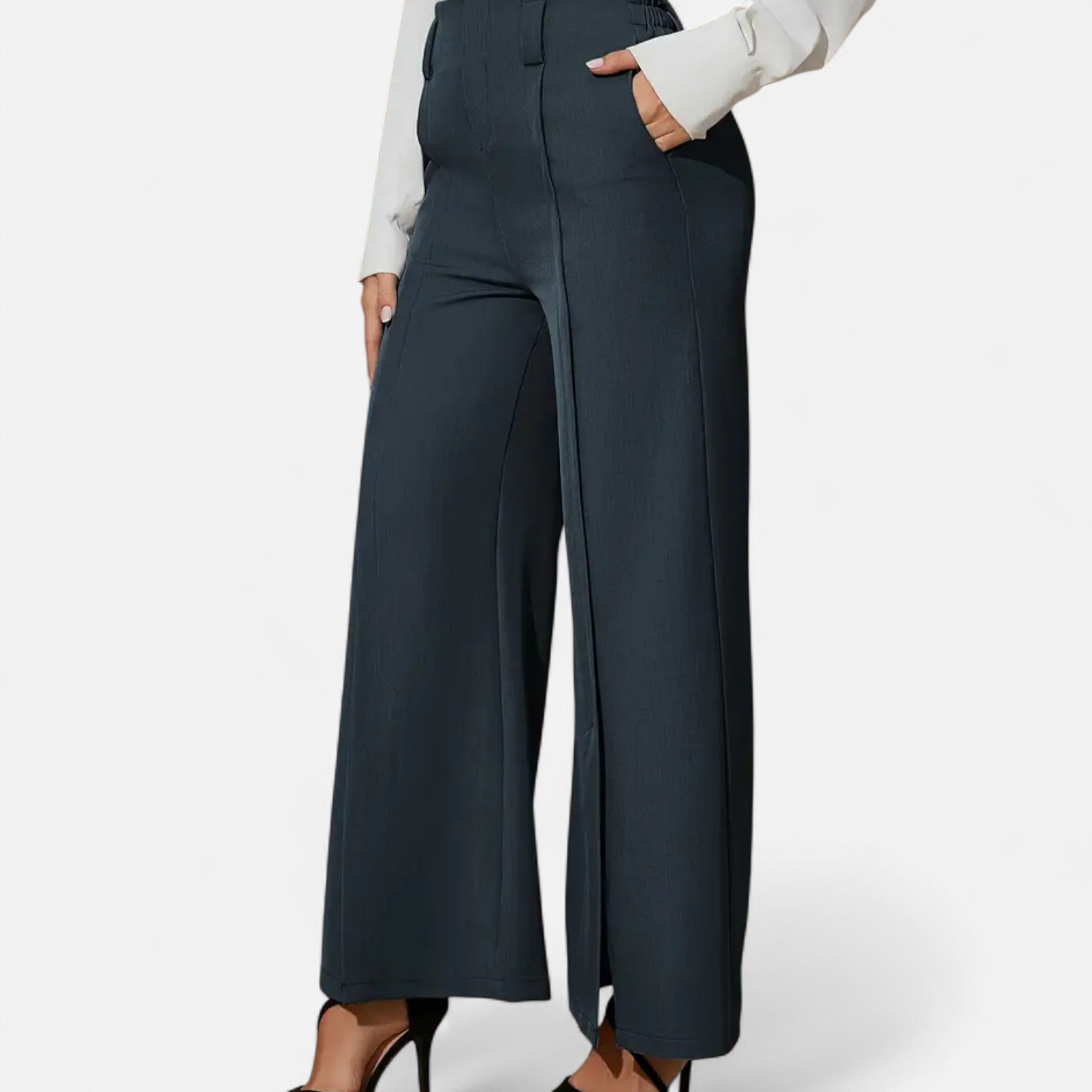 Zeyliah | Women’s Wide-Leg Pants with Elastic Waist