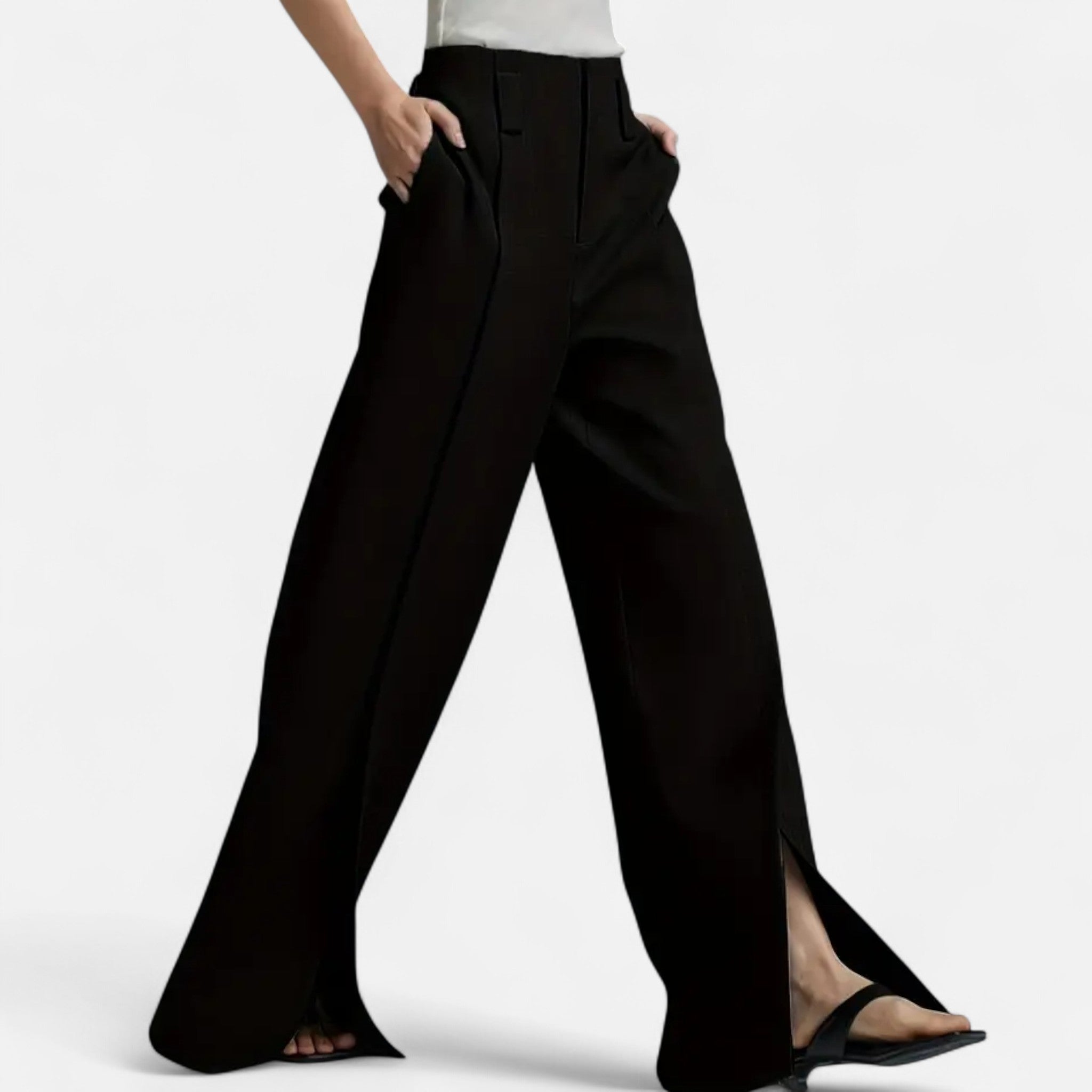 Zeyliah | Women’s Wide-Leg Pants with Elastic Waist