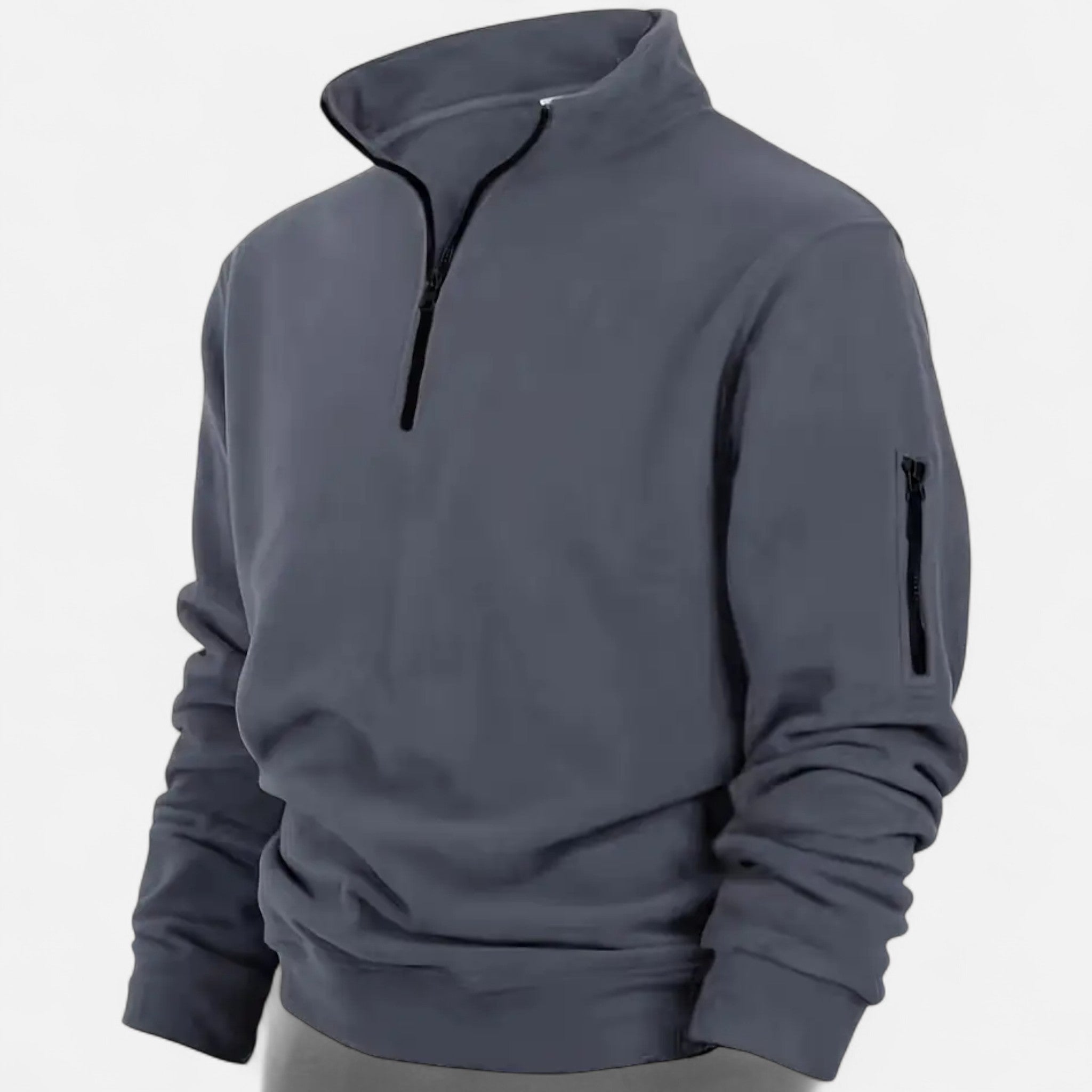 Zeyliah | Men’s Henley Half-Zip Fleece Shirt