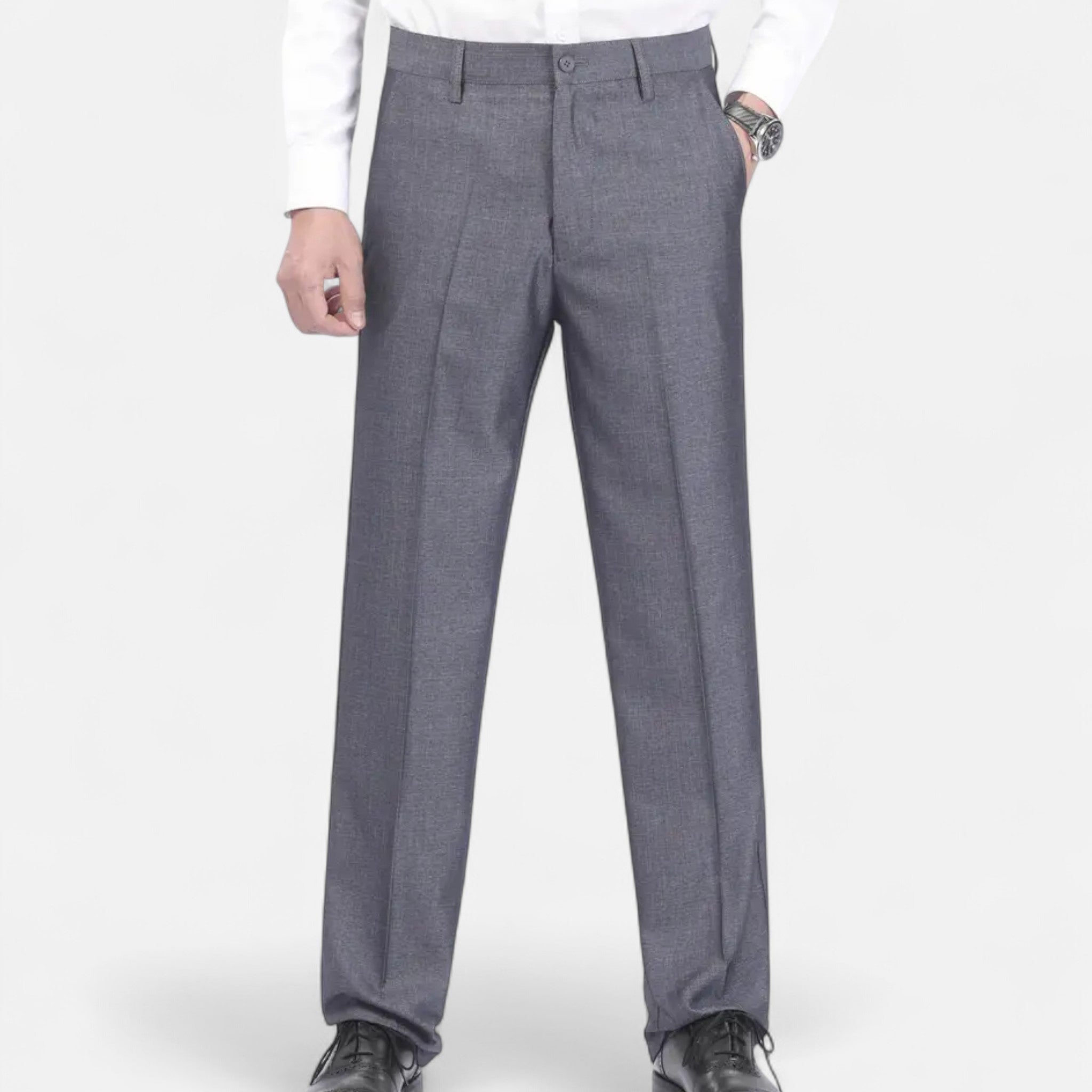 Zeyliah | Men’s Classic Solid Dress Trousers