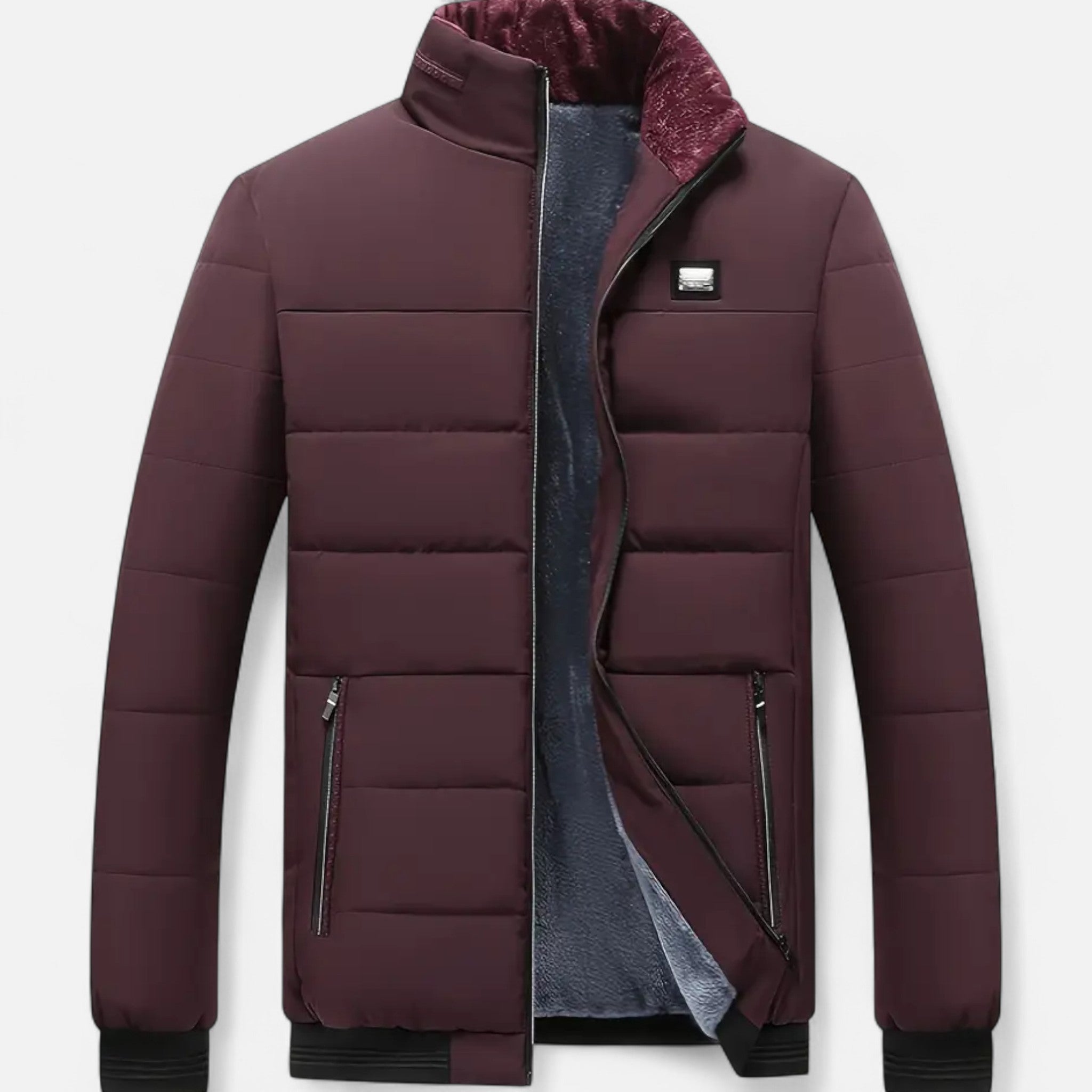 Zeyliah | Men’s Polyester Jacket with Stand Collar