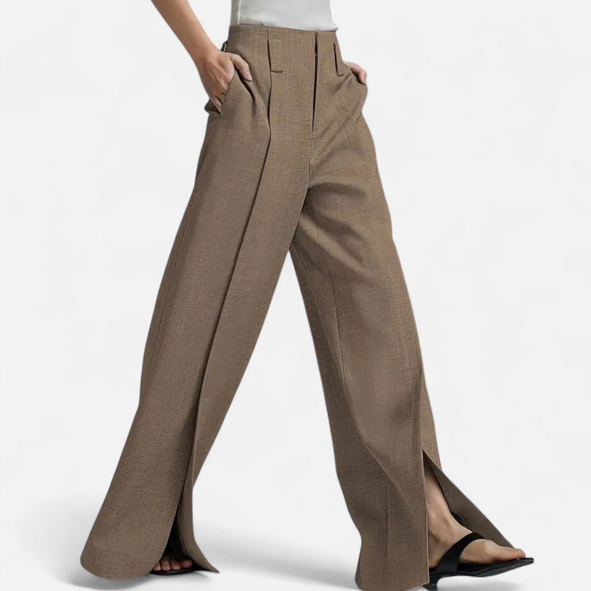 Zeyliah | Women’s Wide-Leg Pants with Elastic Waist