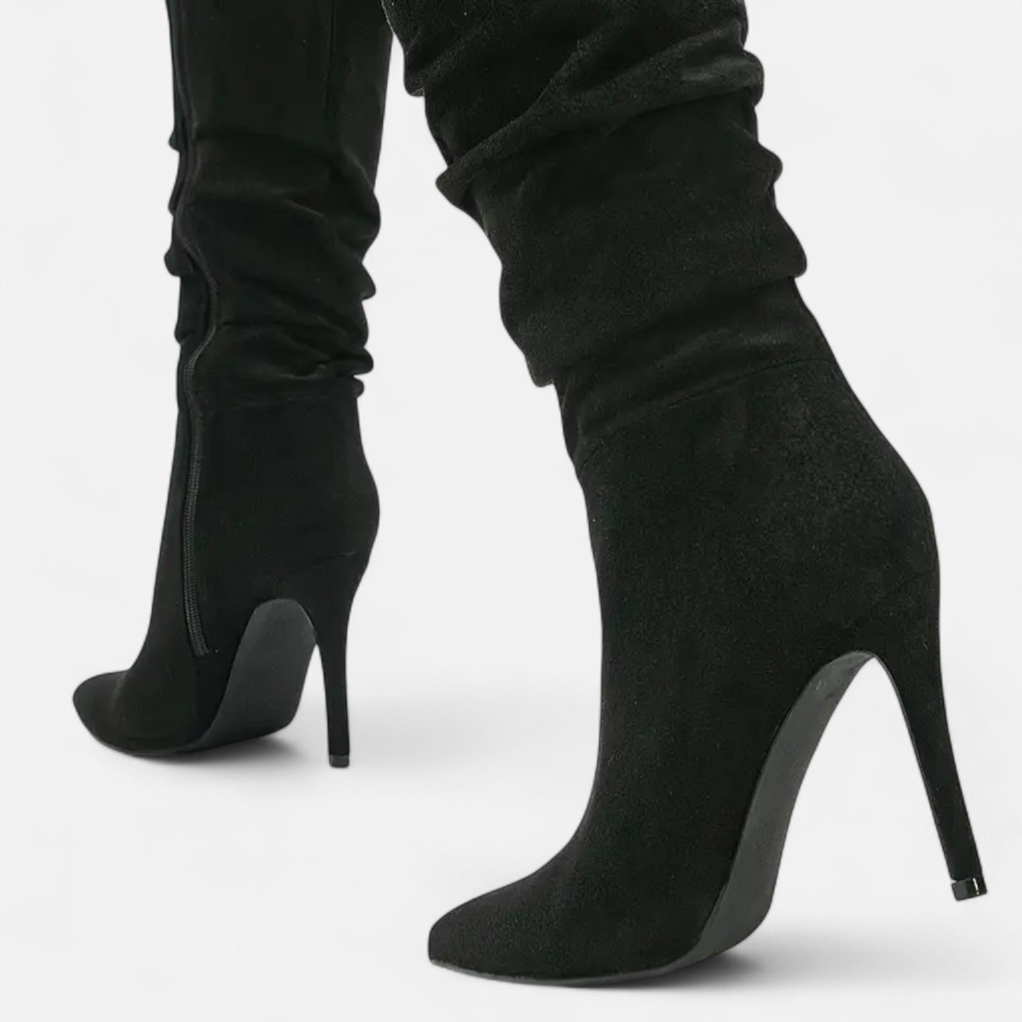 Zeyliah | Women’s Stiletto Knee-High Boots with Zipper