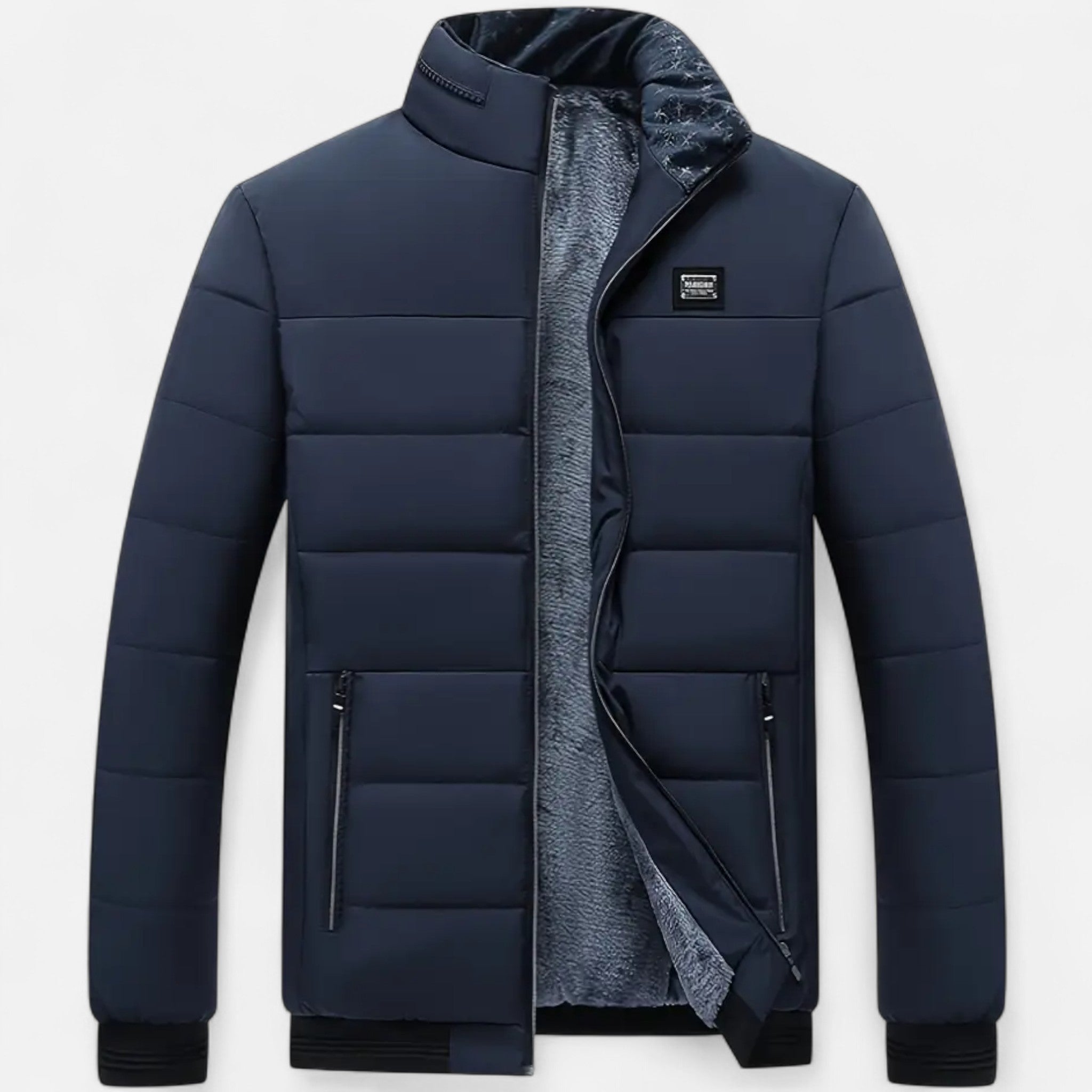 Zeyliah | Men’s Polyester Jacket with Stand Collar