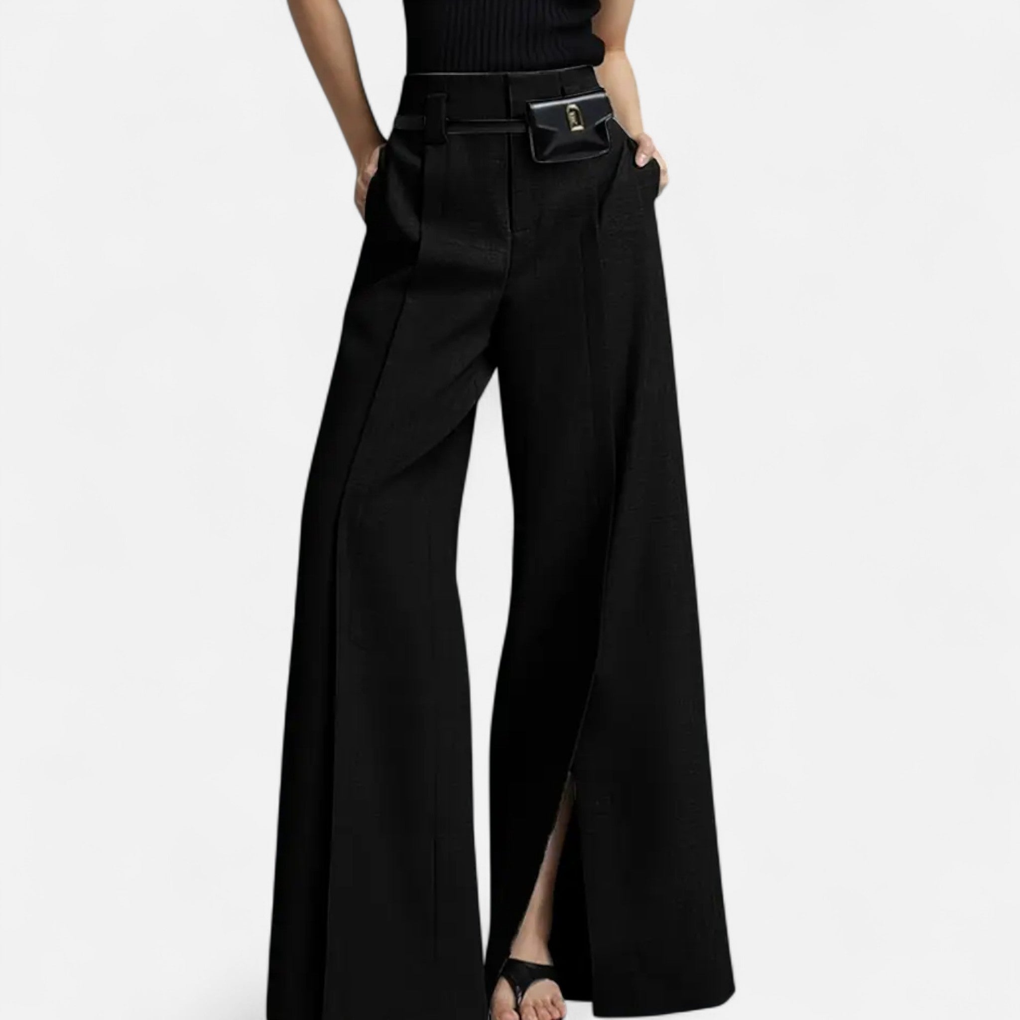 Zeyliah | Women’s Wide-Leg Pants with Elastic Waist