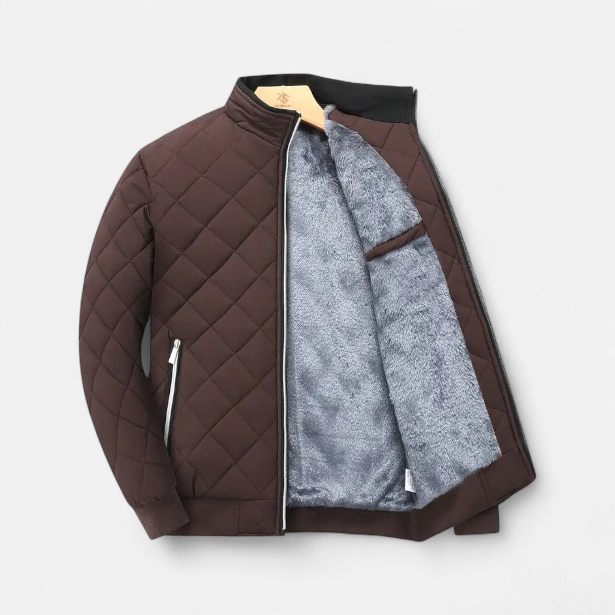 Zeyliah | Men’s Quilted Fleece-Lined Jacket